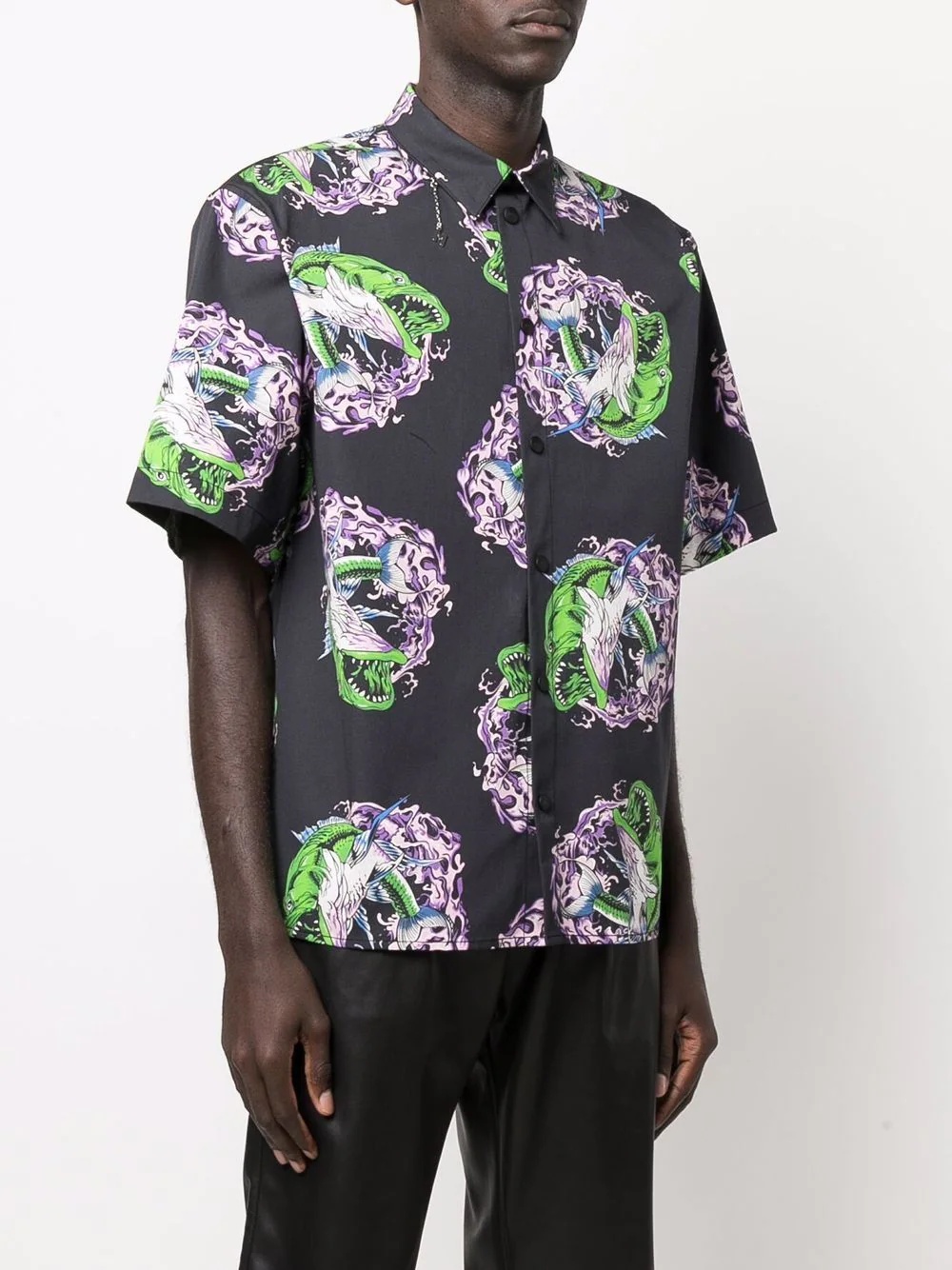 graphic-print short-sleeved shirt - 3