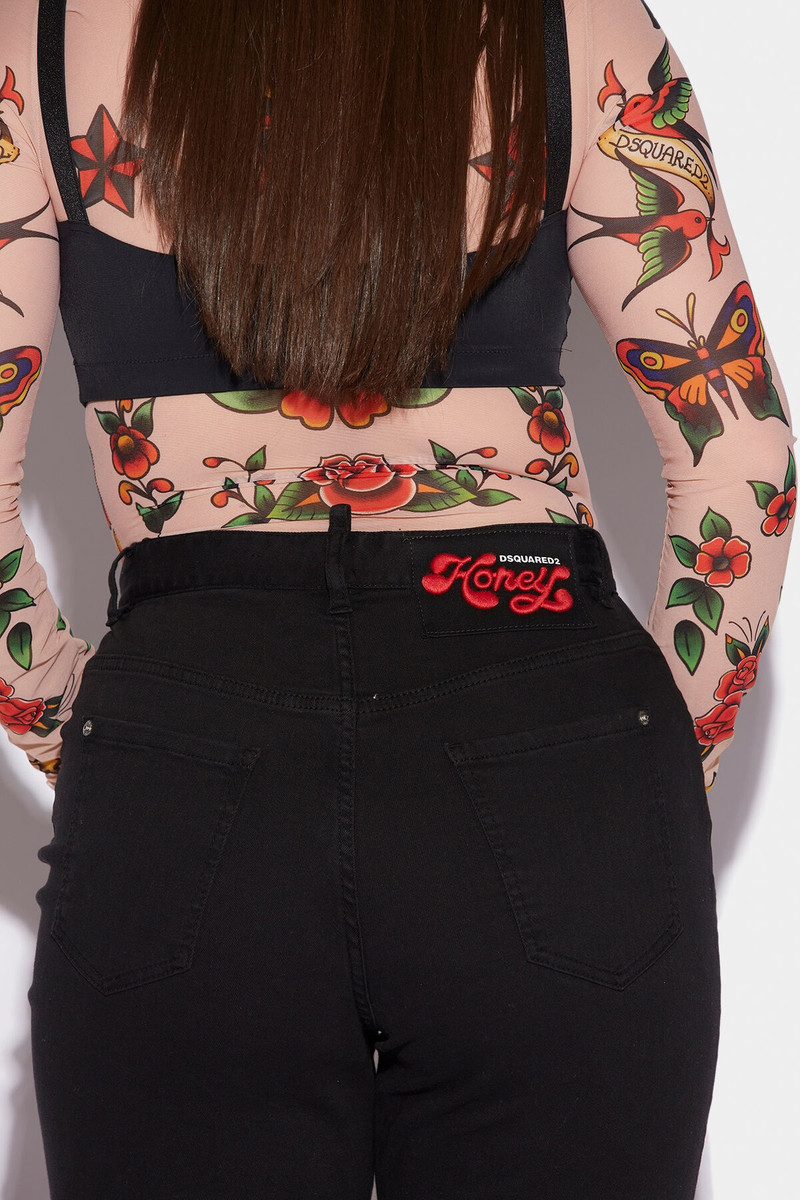 HONEY HIGH WAISTED FLARE JEANS 5