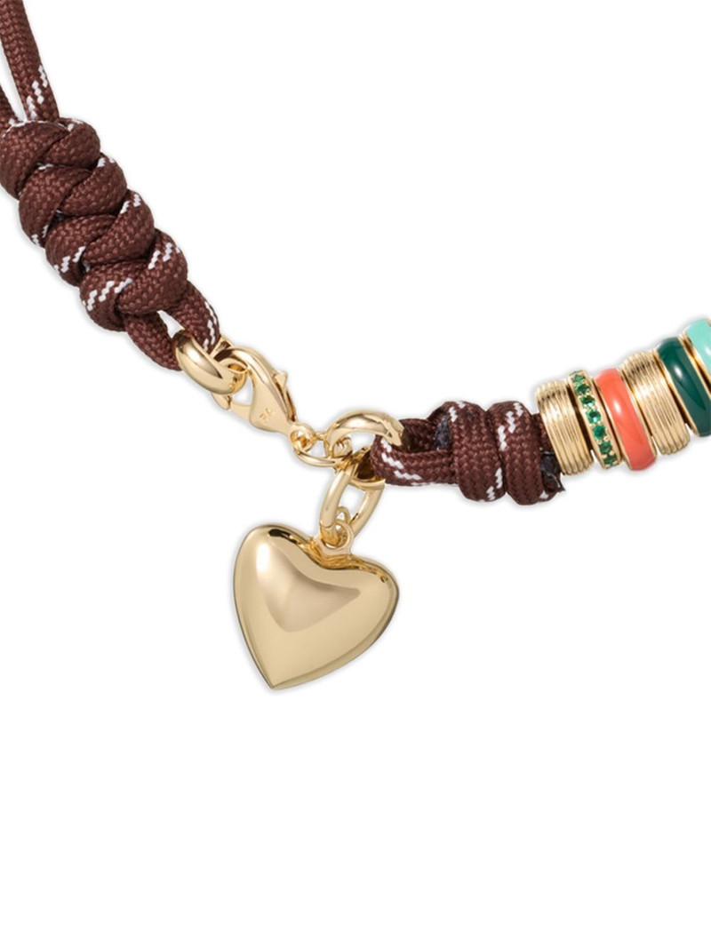 ROXANNE ASSOULIN Happy Cord heart necklace outlook