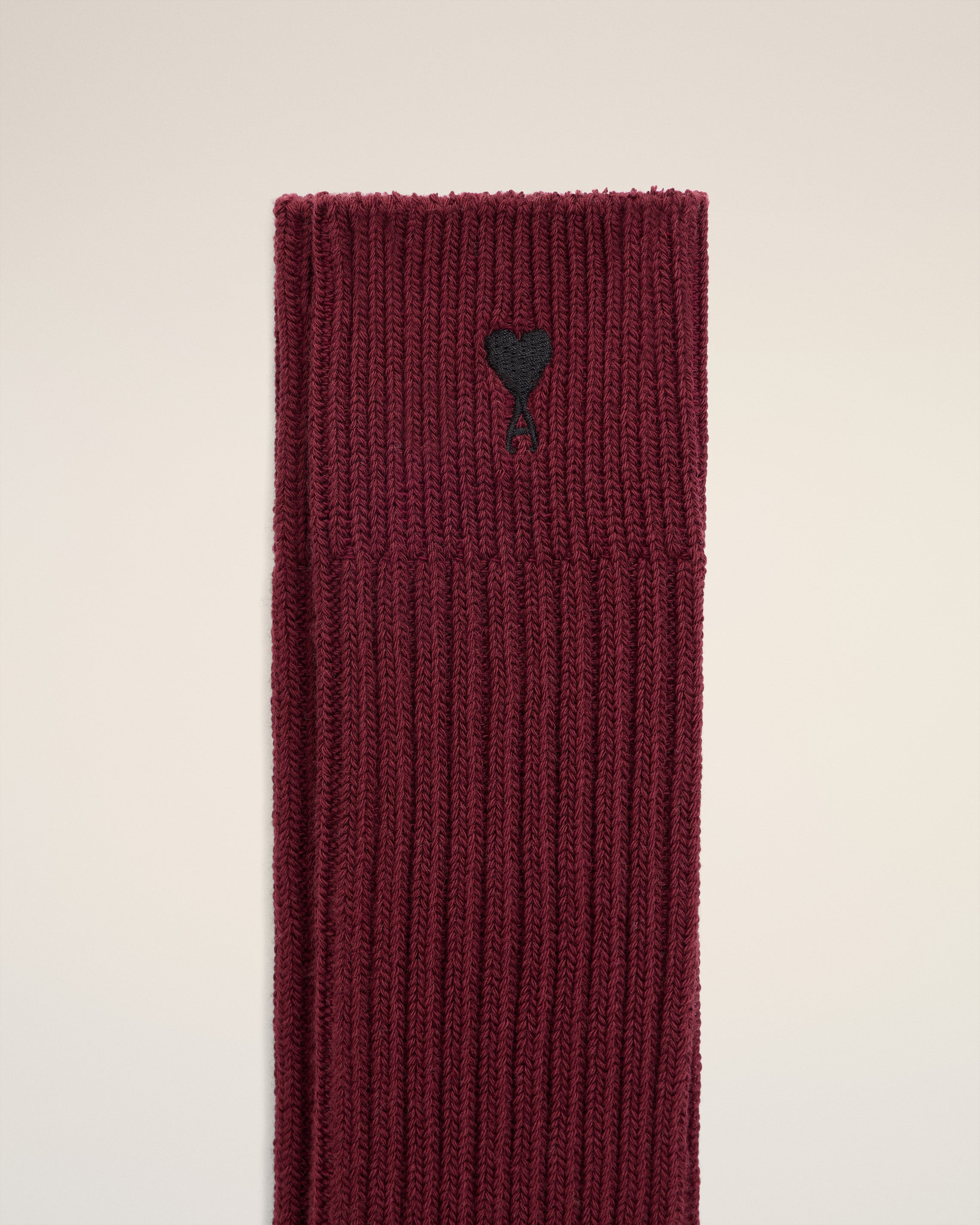BURGUNDY COTTON AMI DE COEUR SOCKS - 4