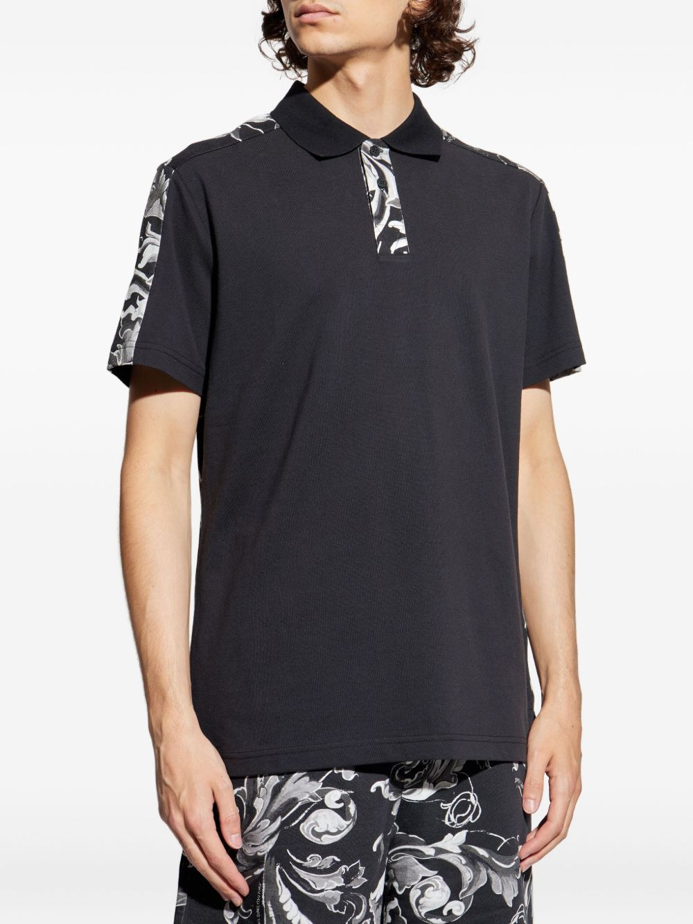 baroque-print polo shirt - 3