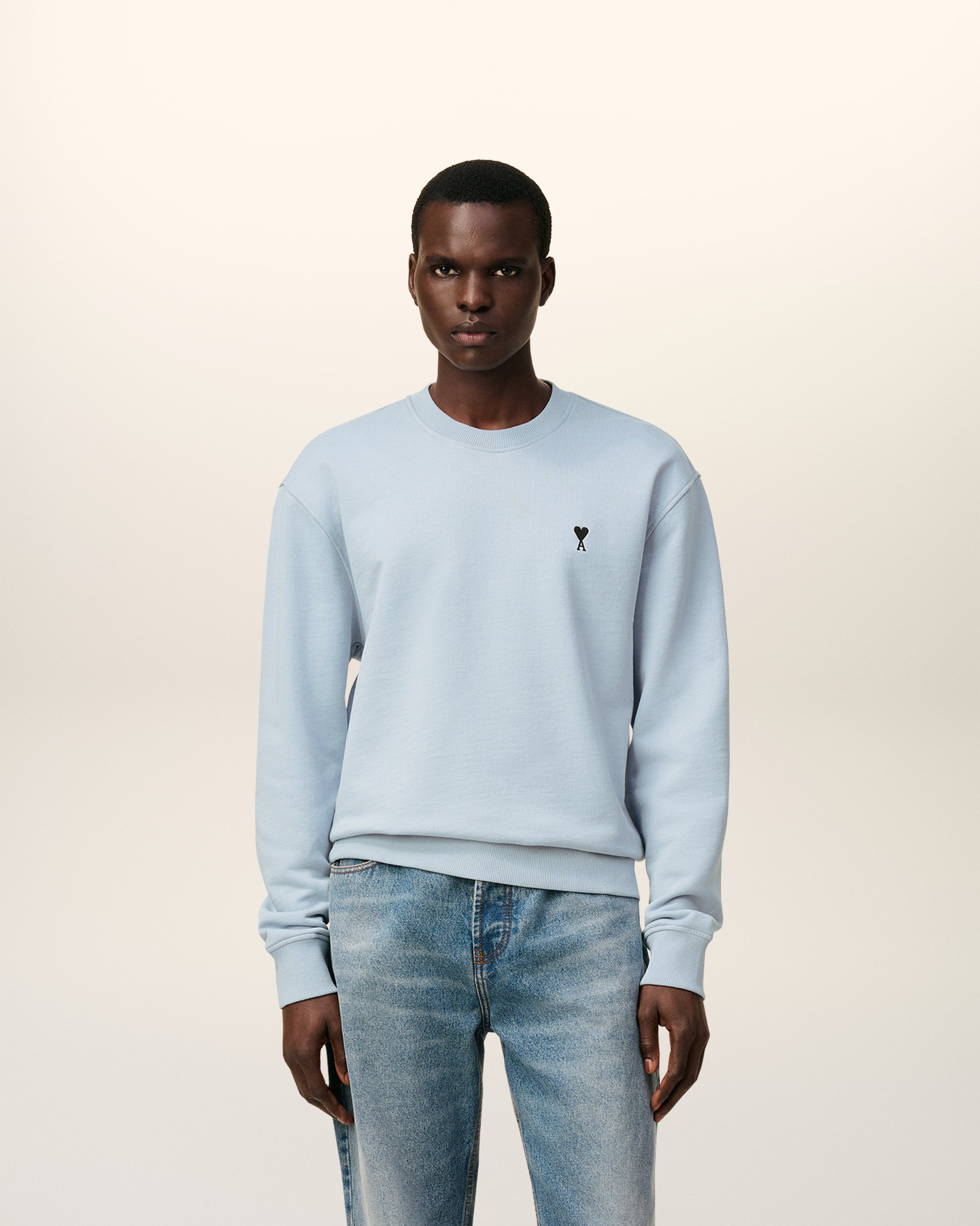BLUE COTTON AMI DE COEUR SWEATSHIRT - 2