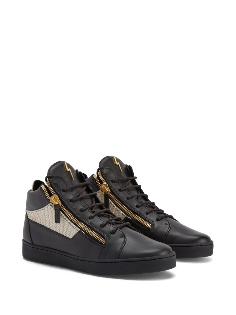 Giuseppe Zanotti Kriss zip-fastening leather sneakers outlook