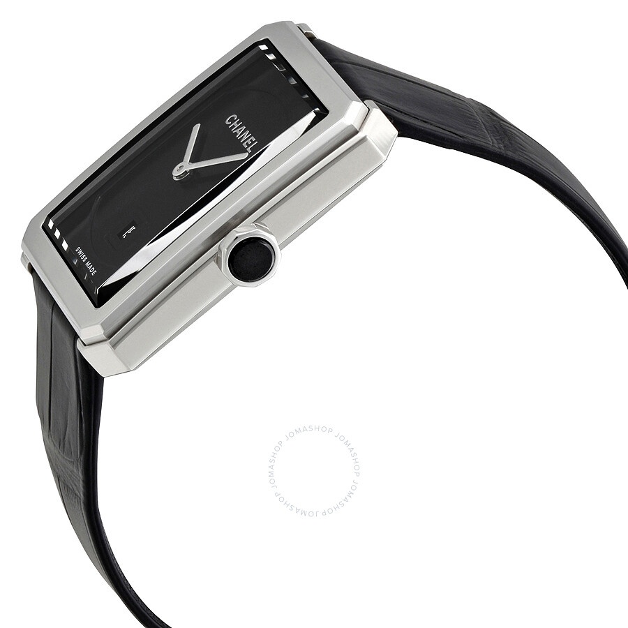 Chanel Boy-Friend Black Guilloche Dial Ladies Watch H4884 - 2