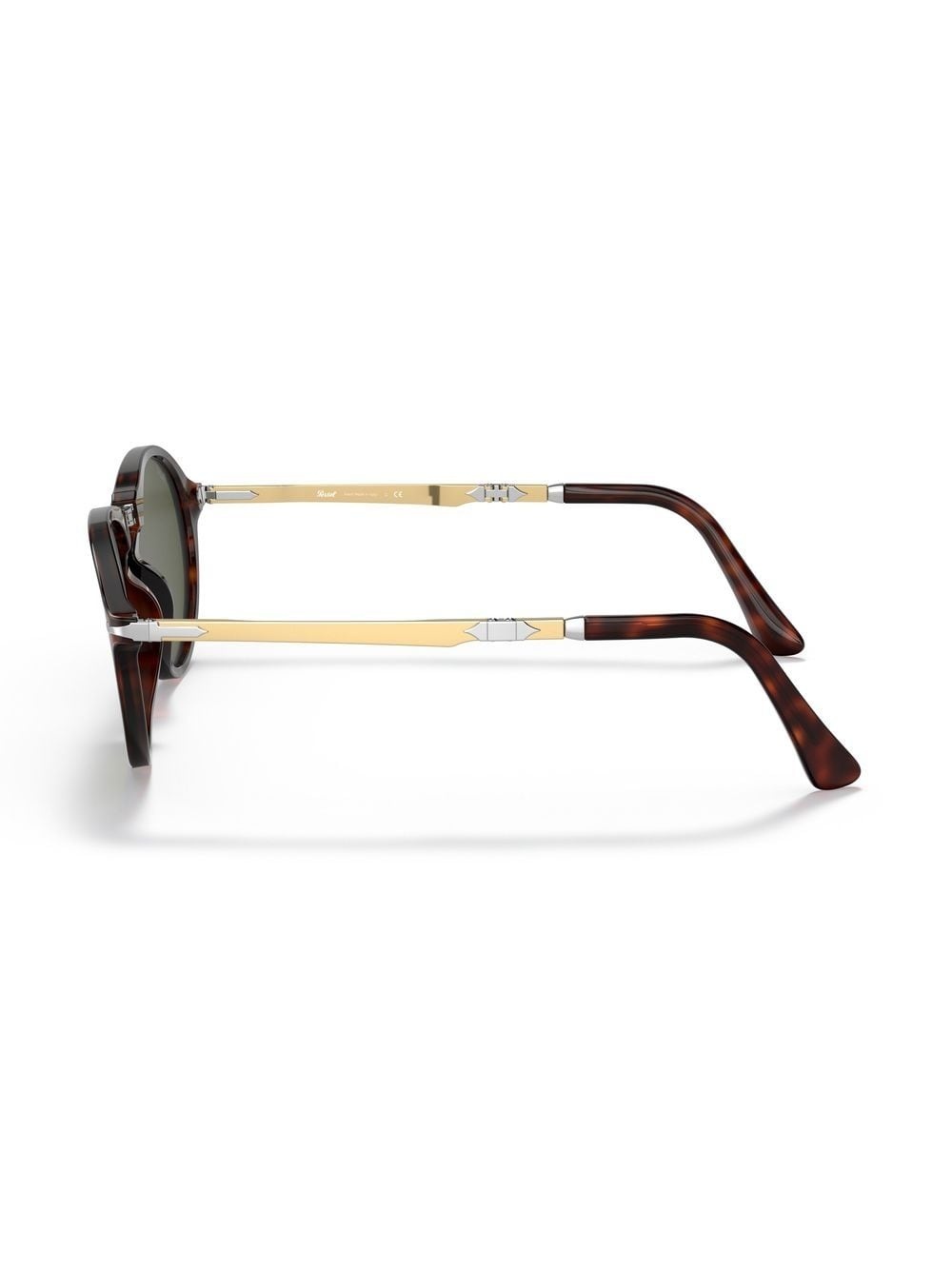 tortoiseshell-effect round-frame sunglasses - 3
