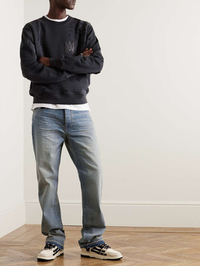 AMIRI Release Hem Straight-Leg Distressed Jeans outlook