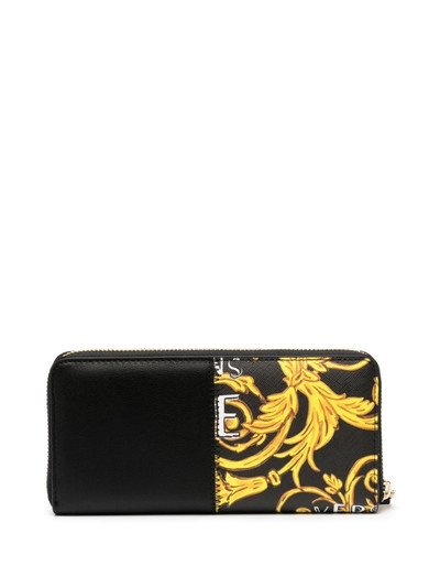 VERSACE JEANS COUTURE Barocco-print wallet outlook