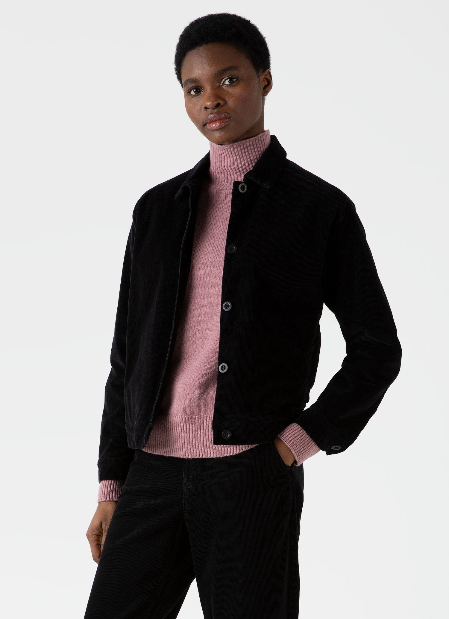 Corduroy Boxy Jacket - 1