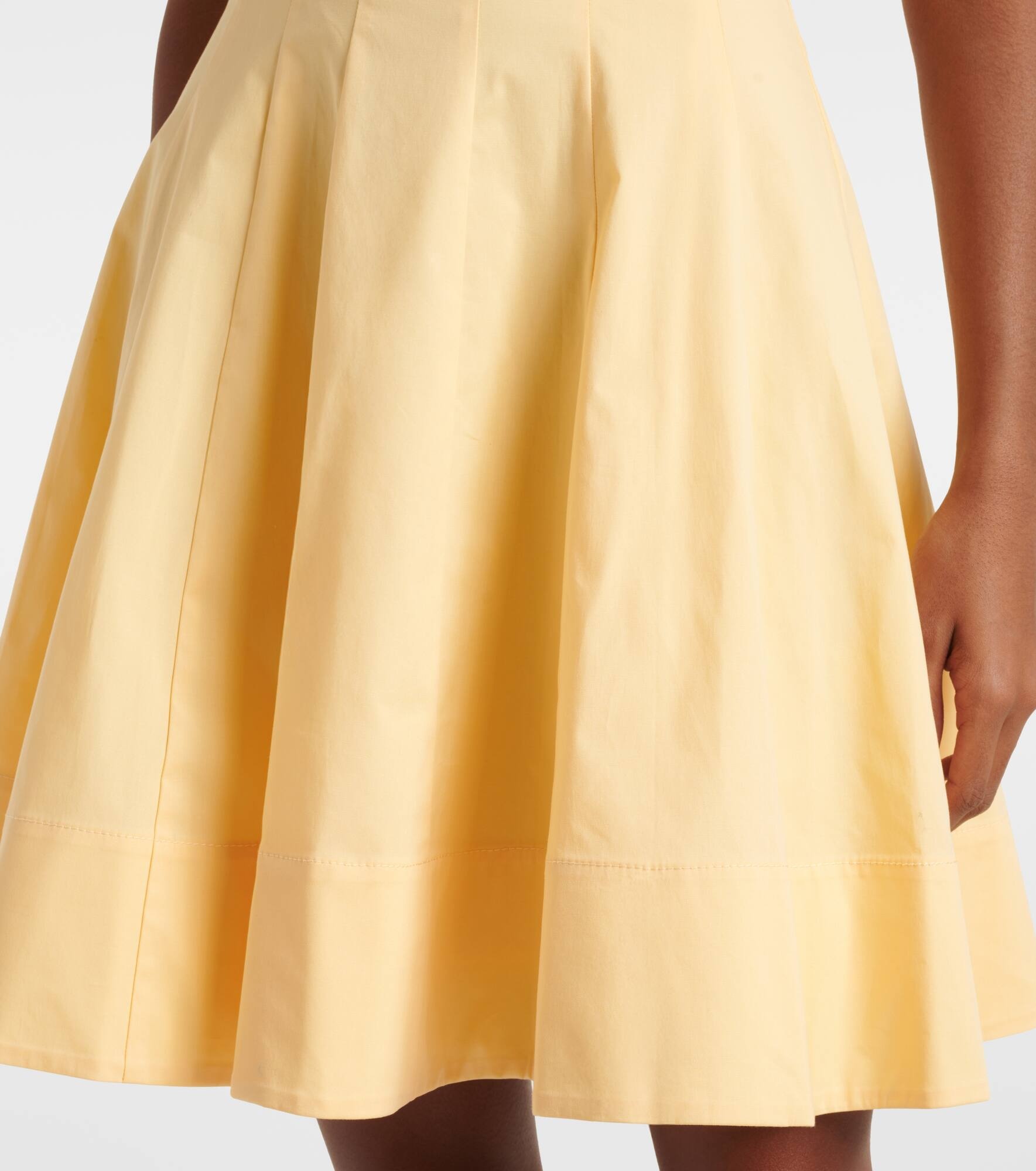Romy gathered cotton minidress - 5