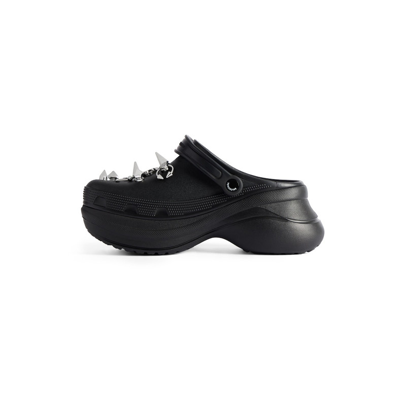 BALENCIAGA Women's Crocs™ Mule Jibbitz™ in Black outlook
