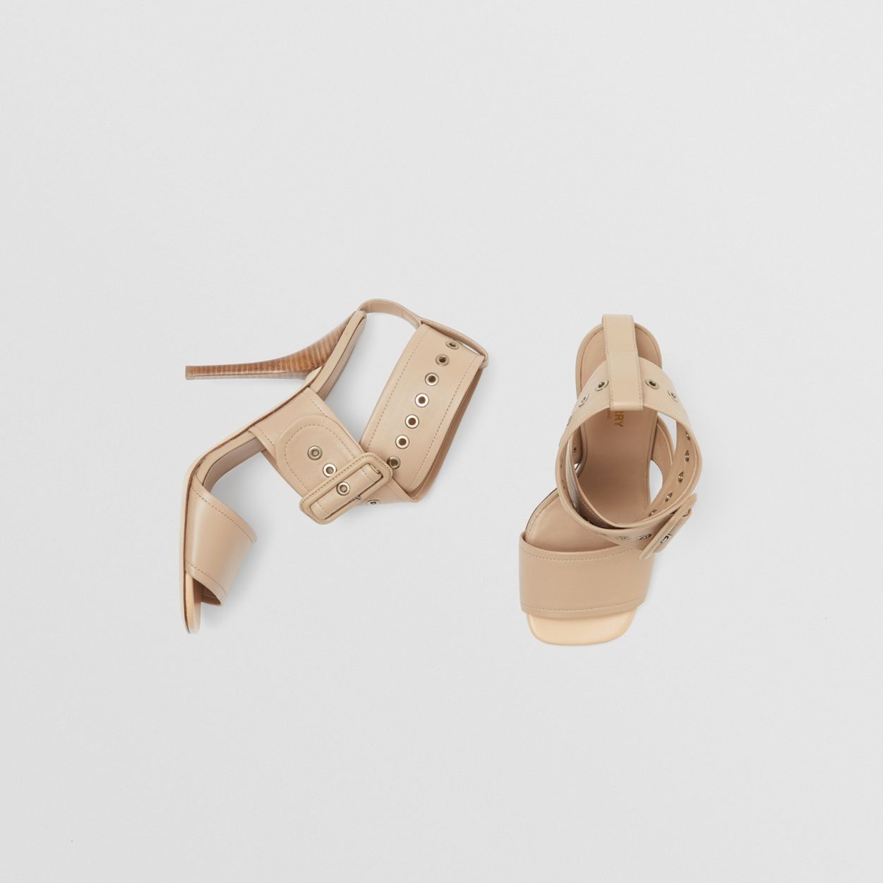 Buckled Strap Lambskin Stiletto-heel Sandals - 2