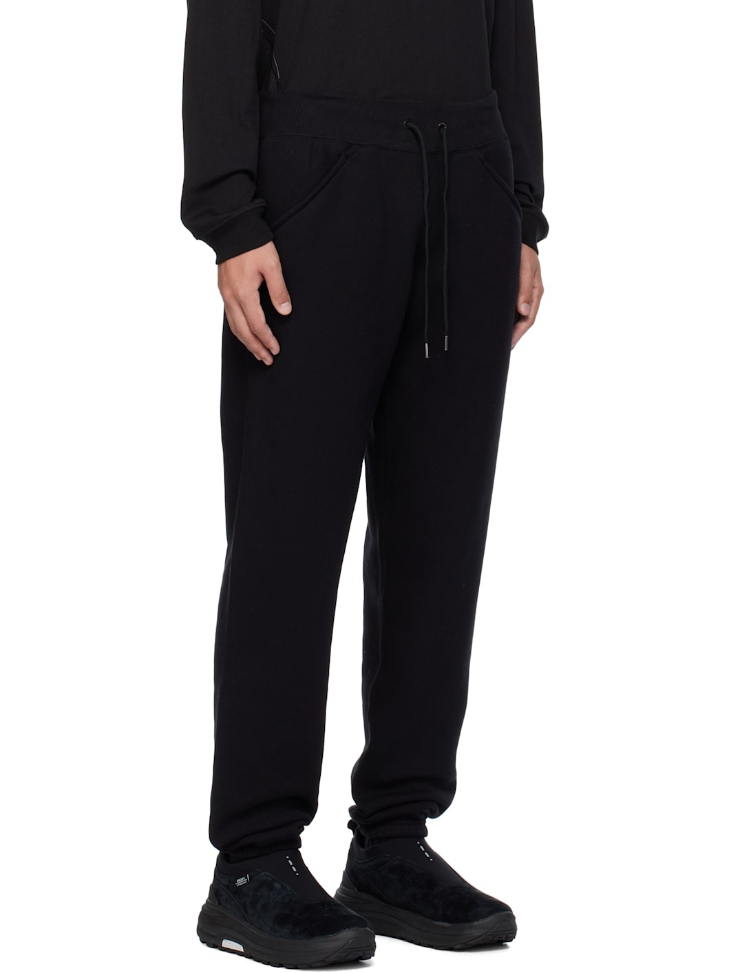 Black Tapered Sweatpants - 2