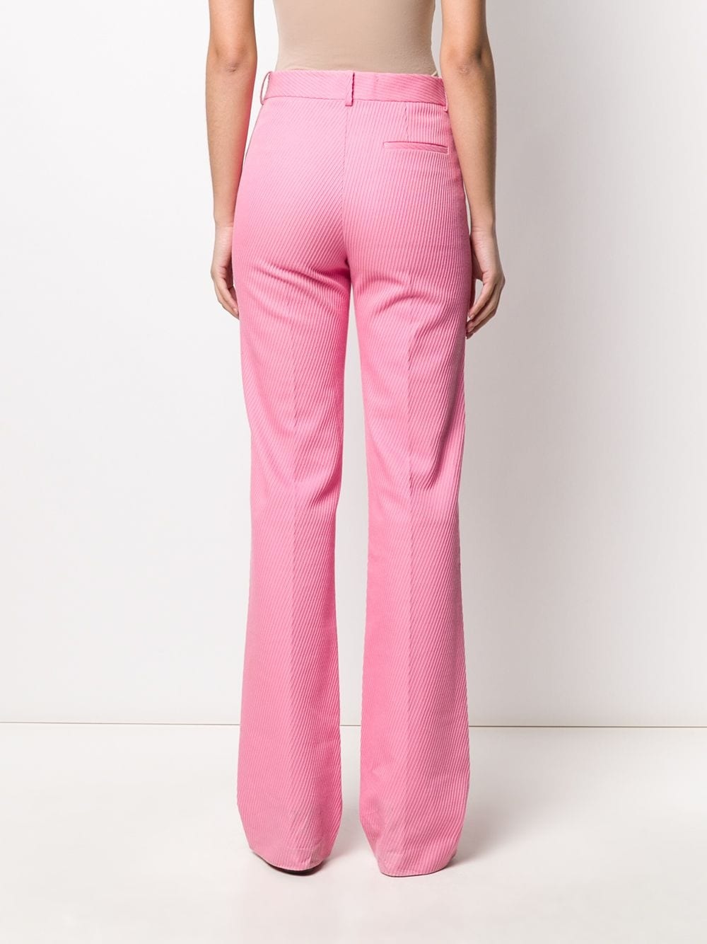 high-waisted slim leg trousers - 4