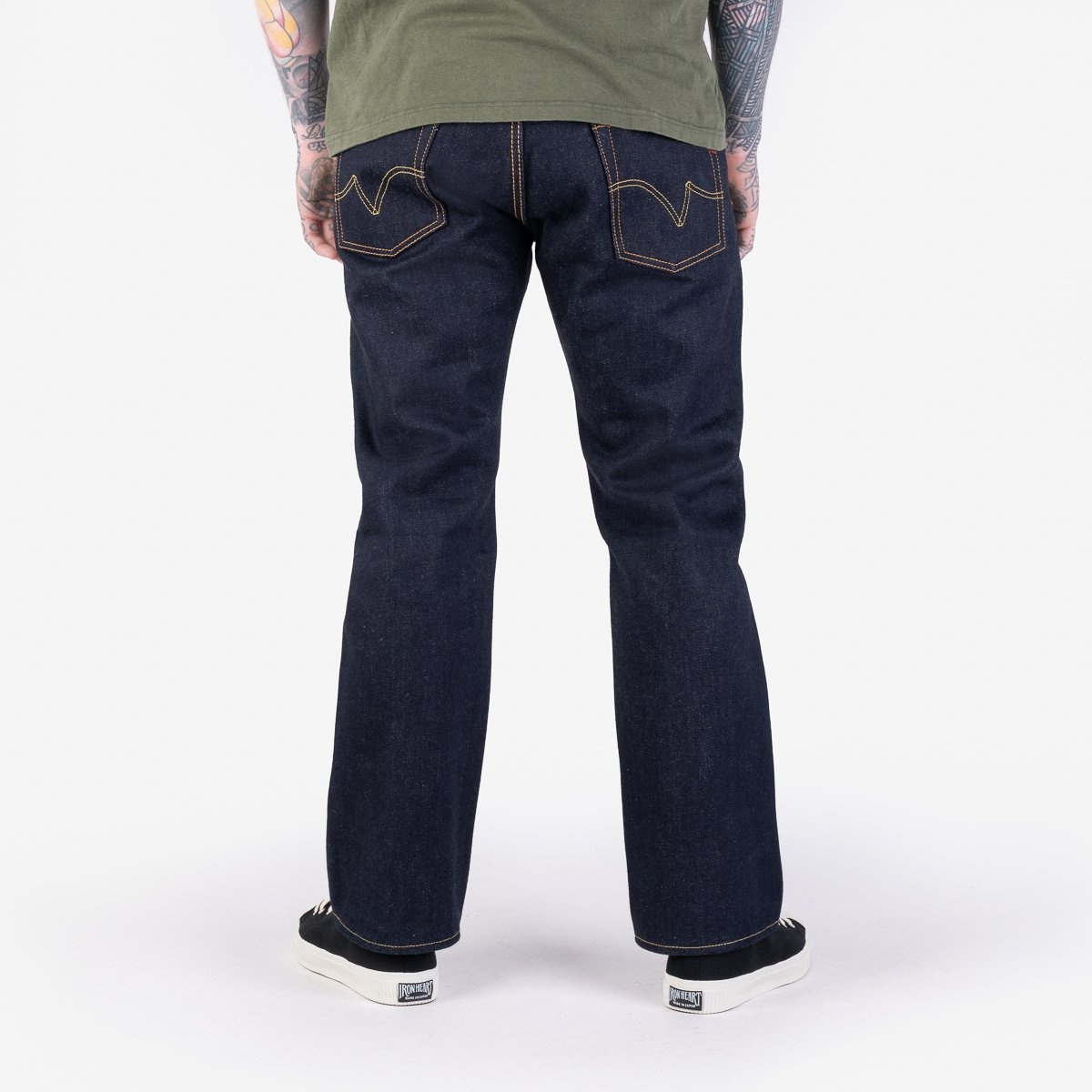 IH-634S-UHR 21/23oz Raw Selvedge Denim Straight Cut Jeans - Indigo - 3