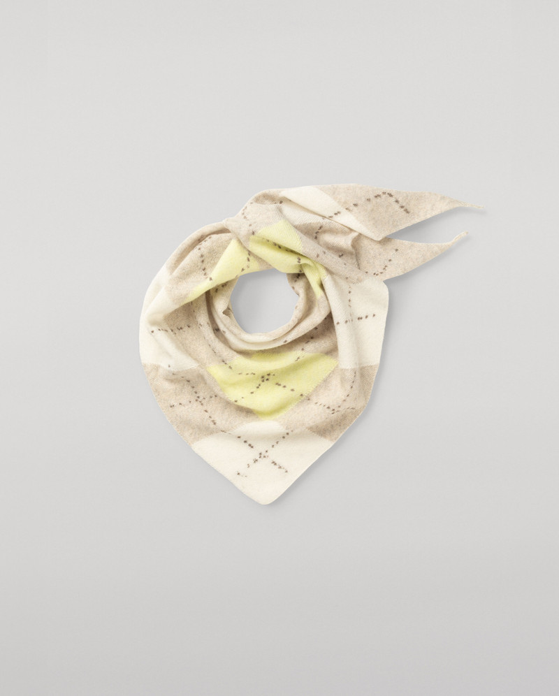 Clan Natural Argyle Cashmere Bandana 1