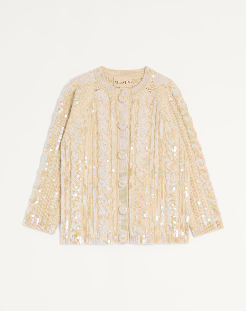 EMBROIDERED WOOL CARDIGAN 1