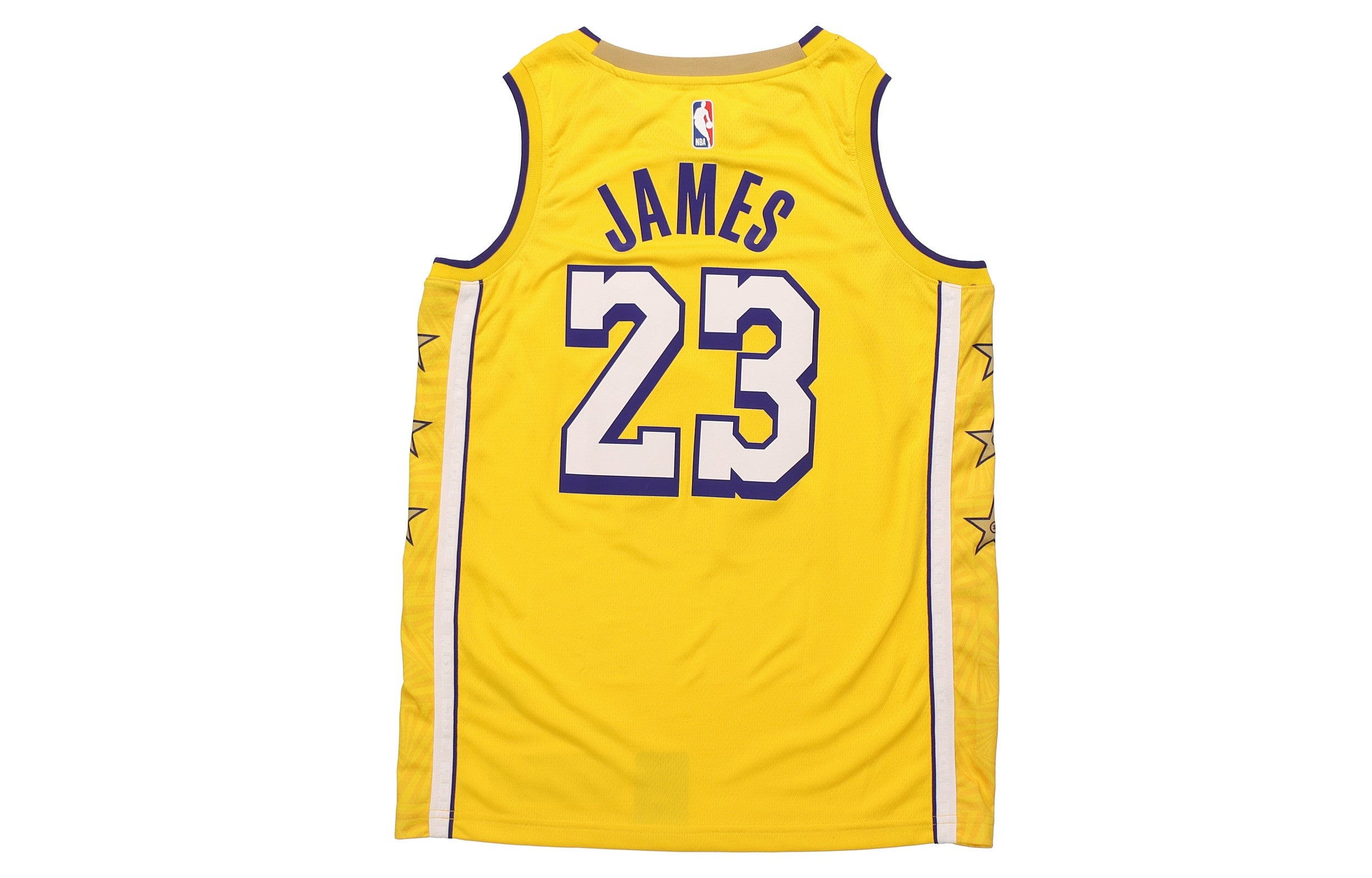 Nike NBA City limited Basketball Vest SW Fan Edition 19-20 Season Lakers LeBron James 23 Yellow AV46 - 2