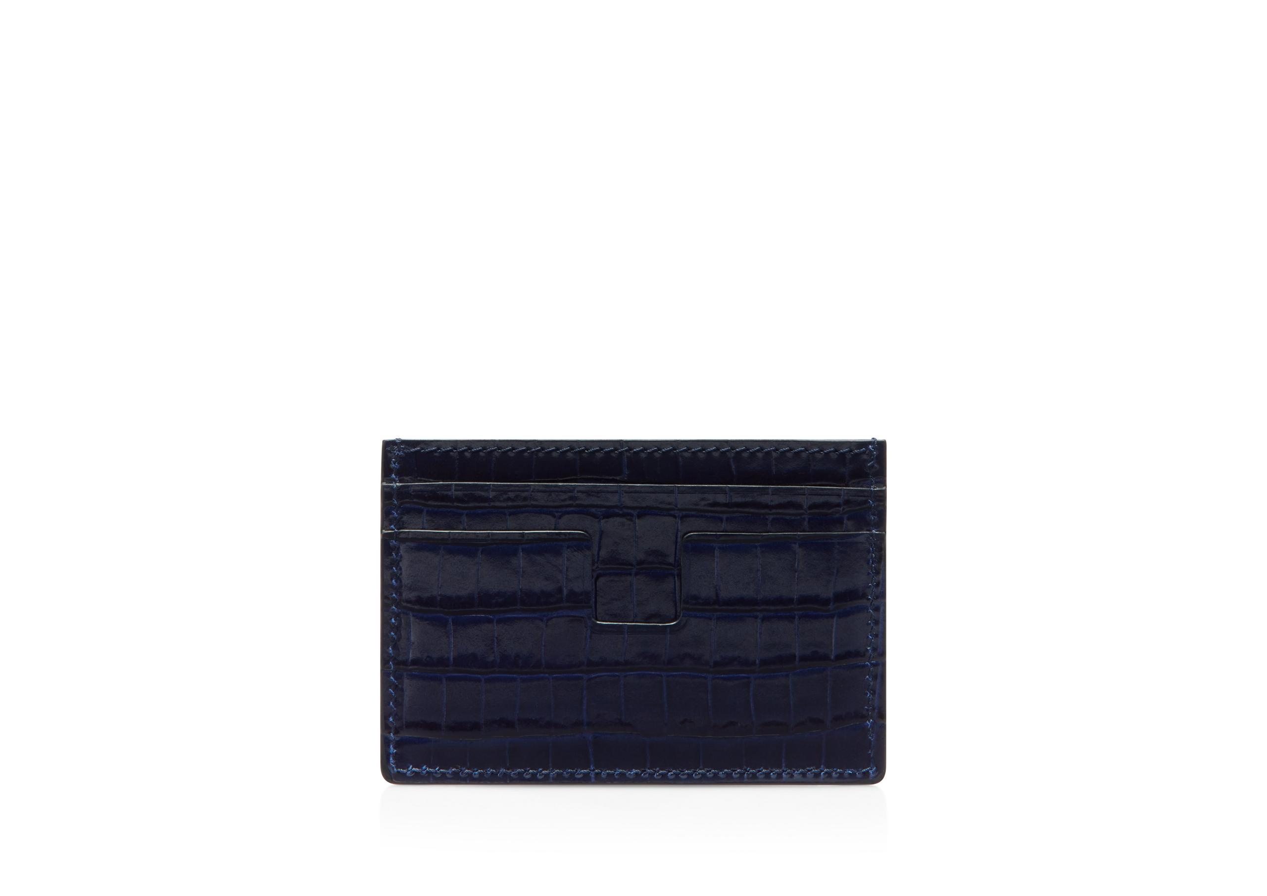 GLOSSY PRINTED CROC CLASSIC CARDHOLDER - 2