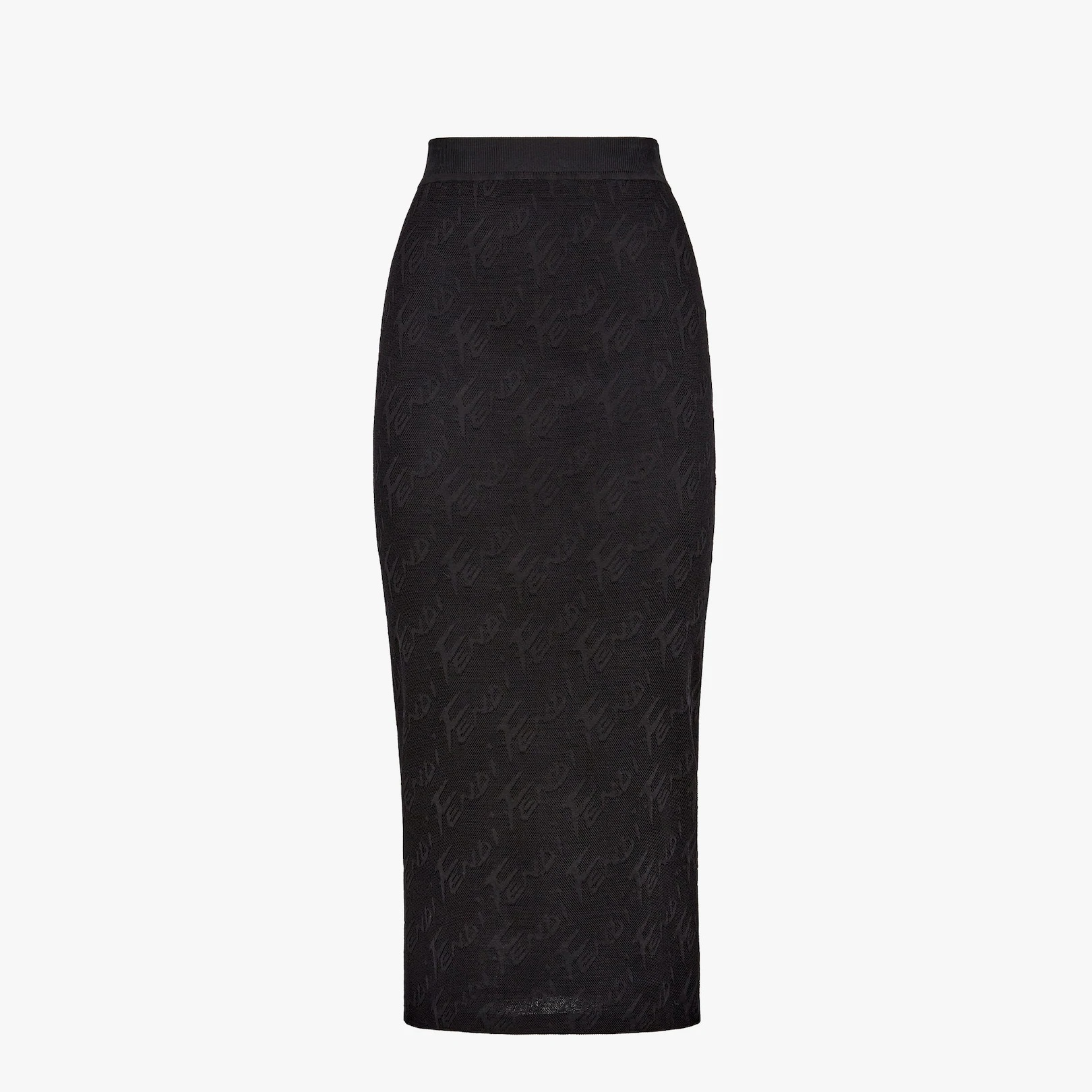 Black viscose skirt - 1