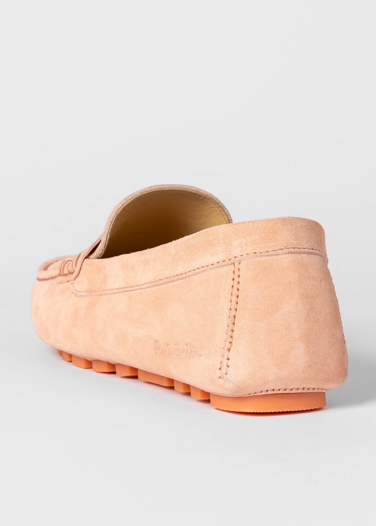 Peach Suede 'Tulsa' Driving Loafers - 4