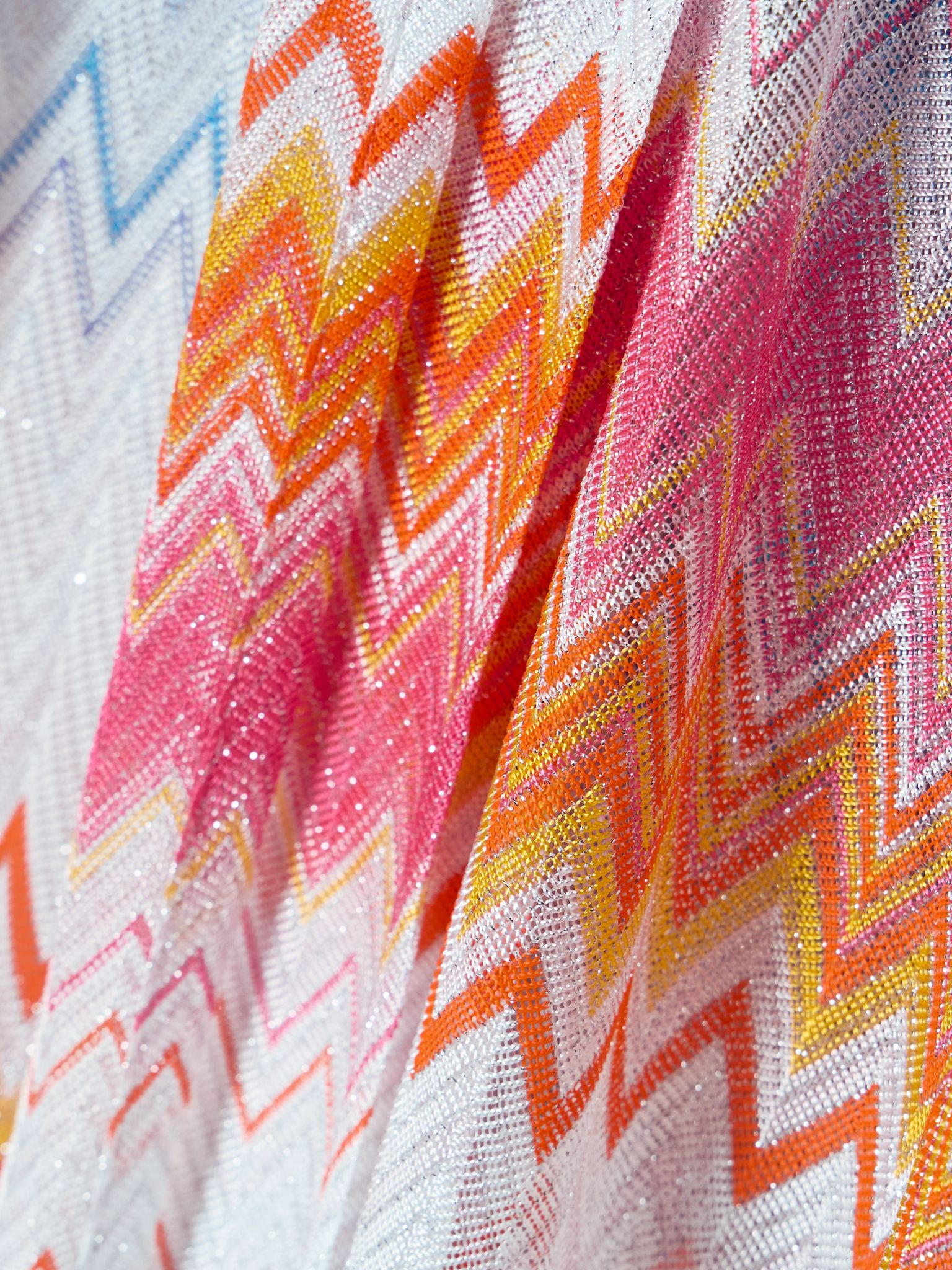Mare striped metallic crochet-knit coverup Multi - 5