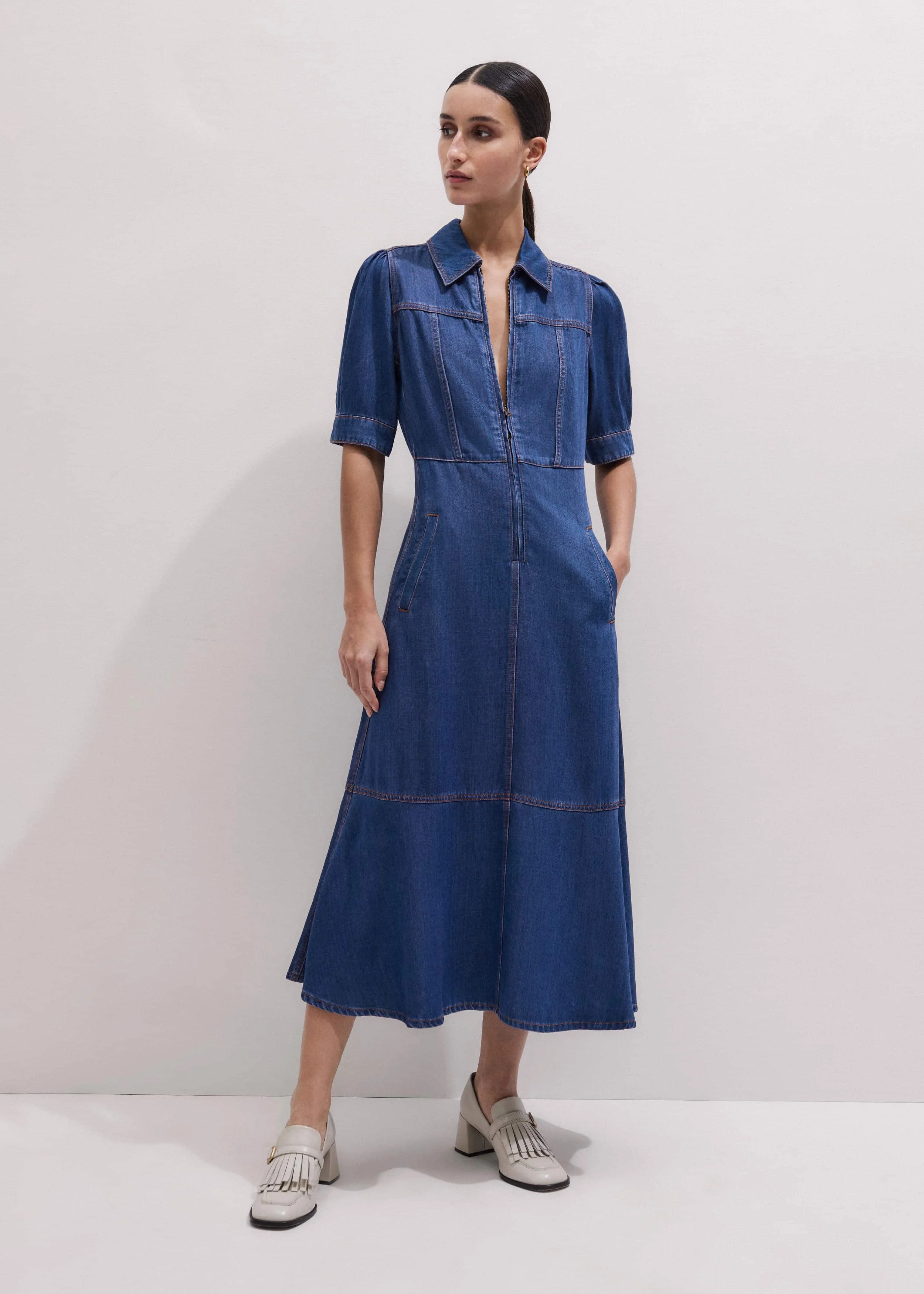 Fit + Flare Midi Dress - 1