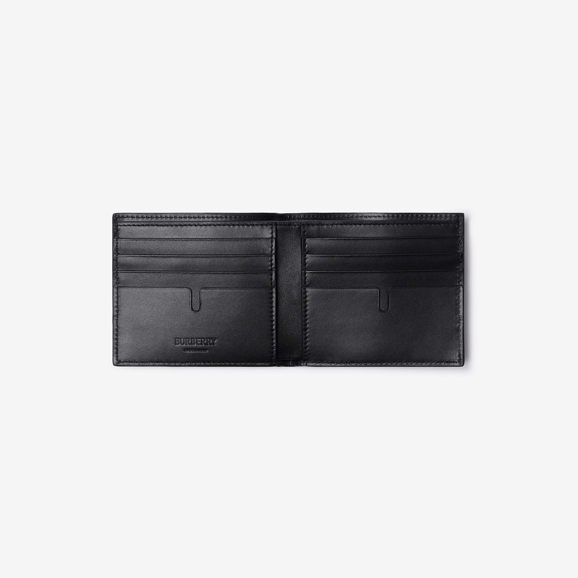 Check Leather Bifold Wallet - 2