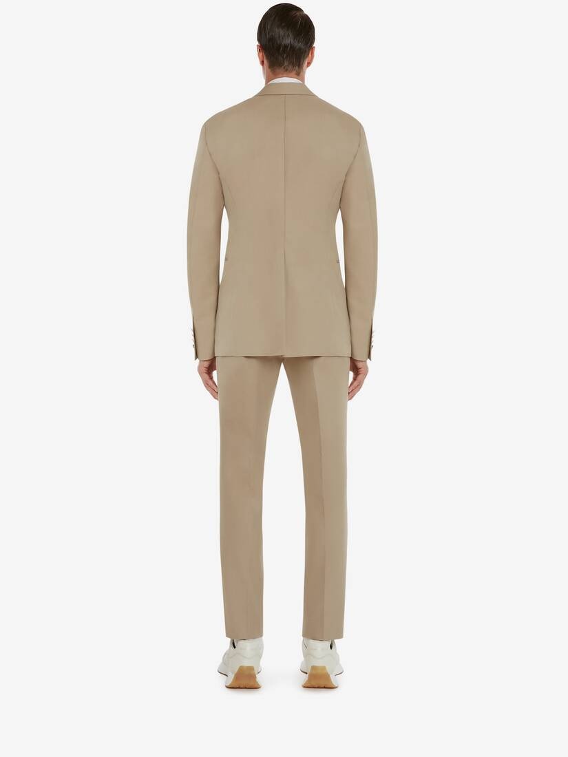 Men's Deconstructed Single-breasted Jacket in Sage - 4