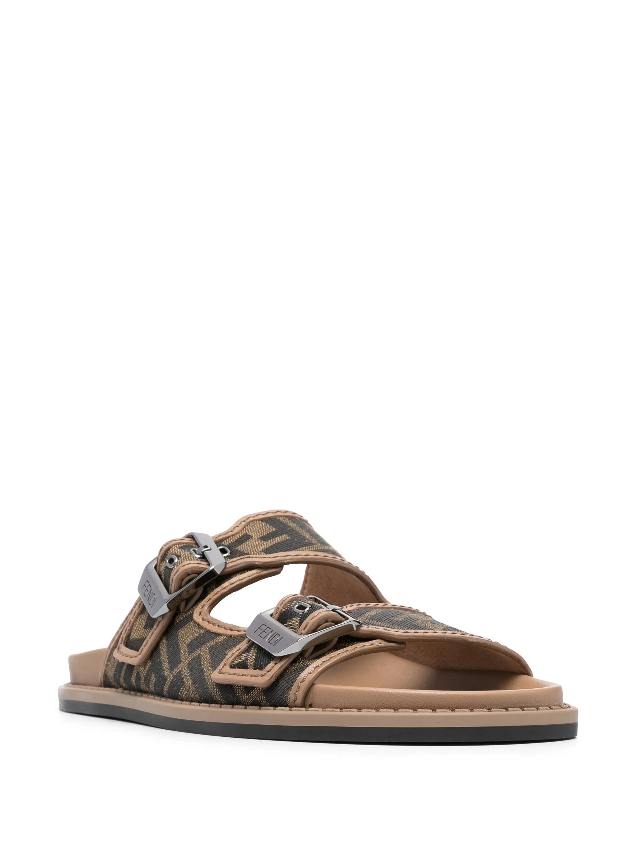 Fendi Feel FF-jacquard Sandals - 4