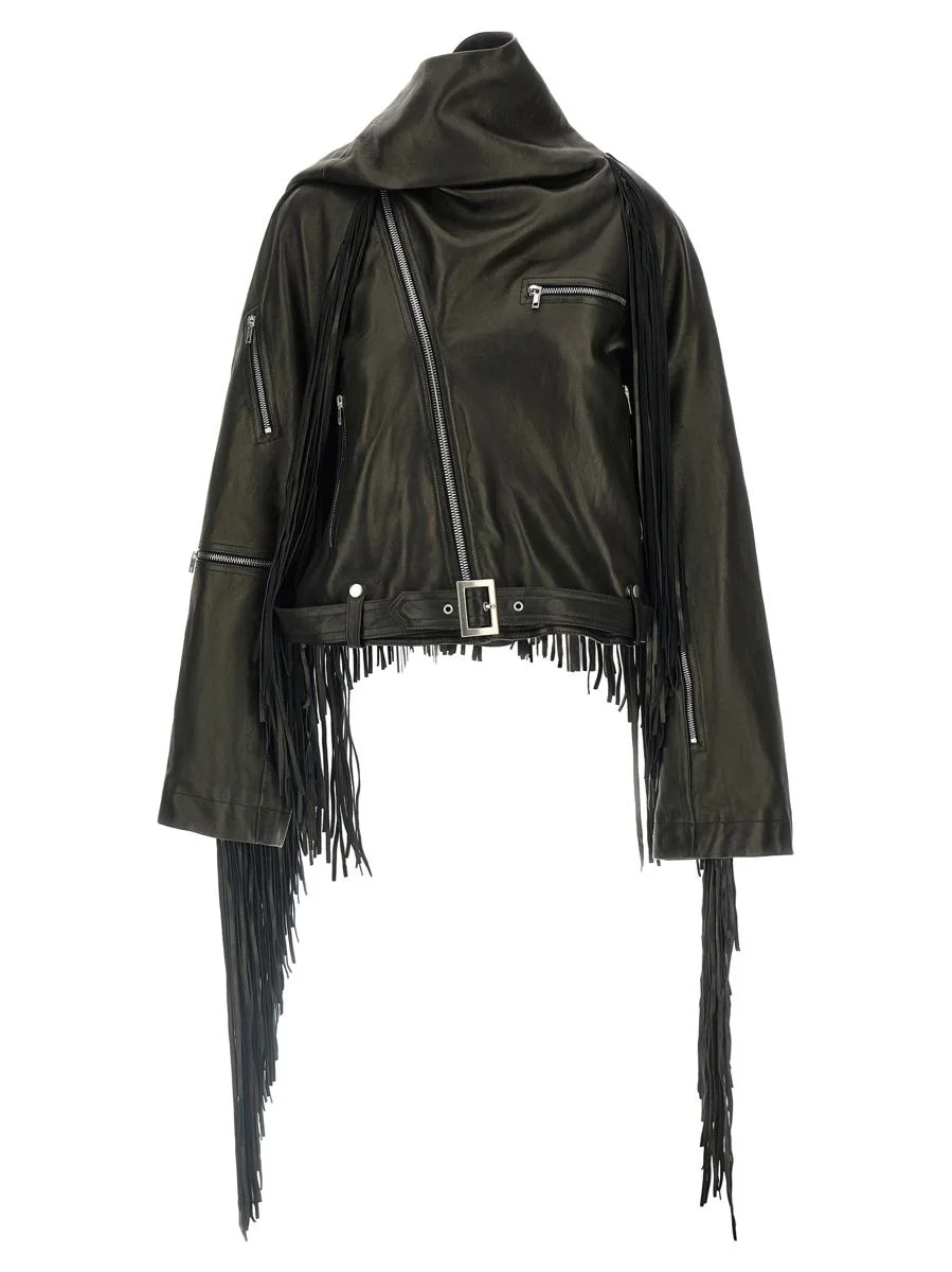 Rick Owens 'Cropped Scarf Flight' Jacket - 1