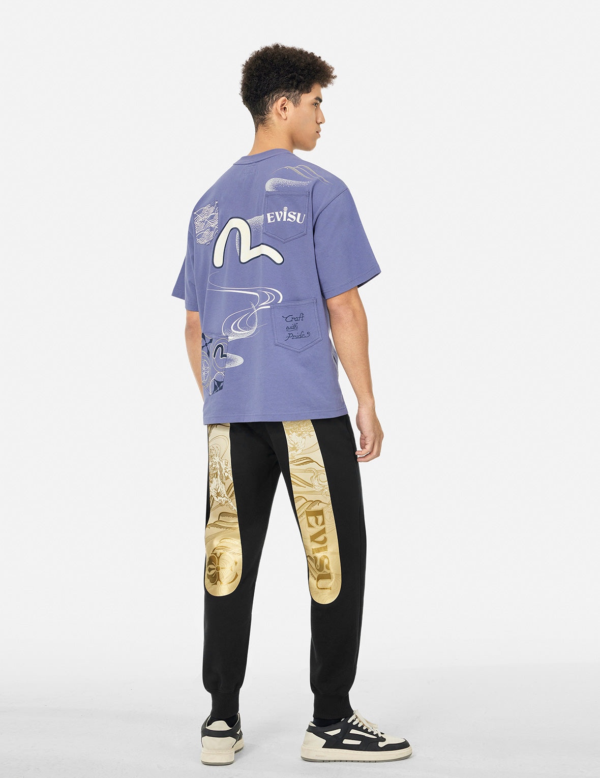 Hakutaku Daicock Printed Regular Fit Sweatpants - 3