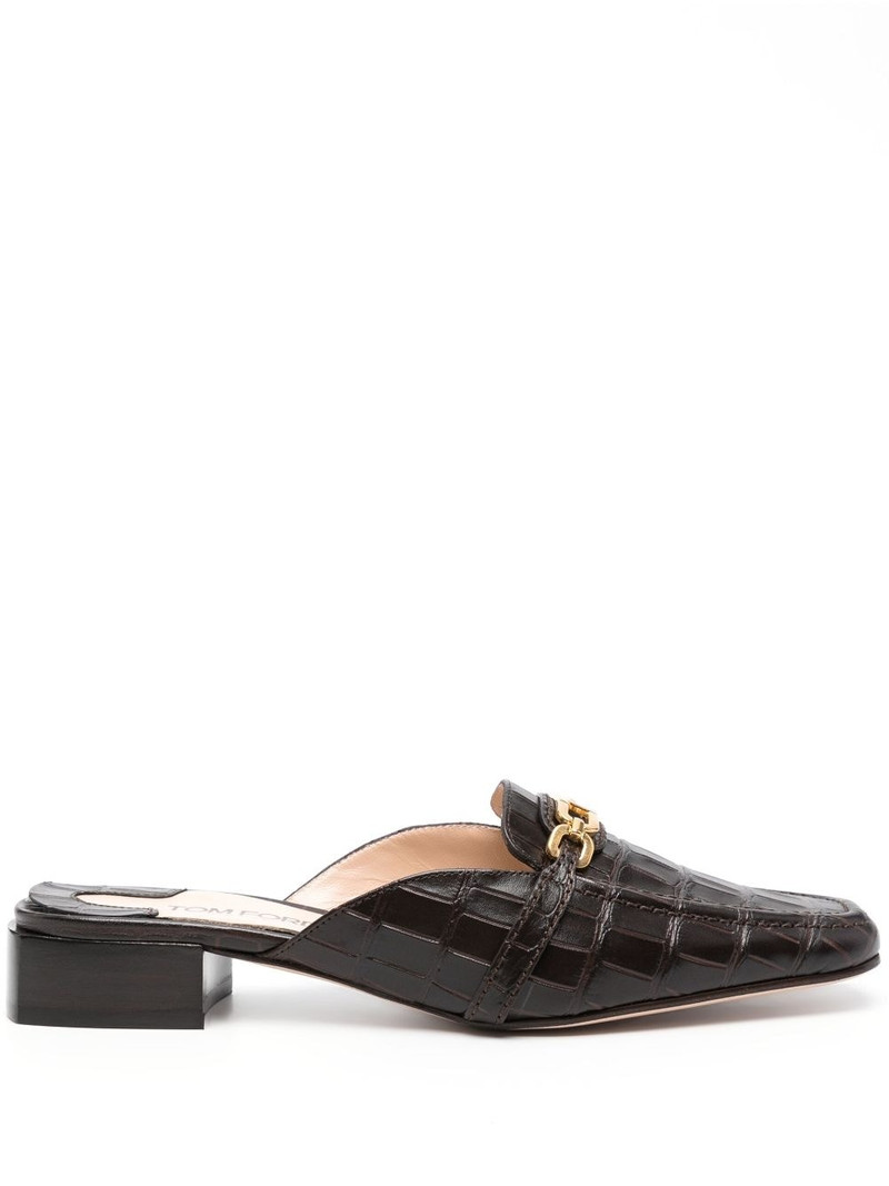 TOM FORD Whitney leather mules outlook