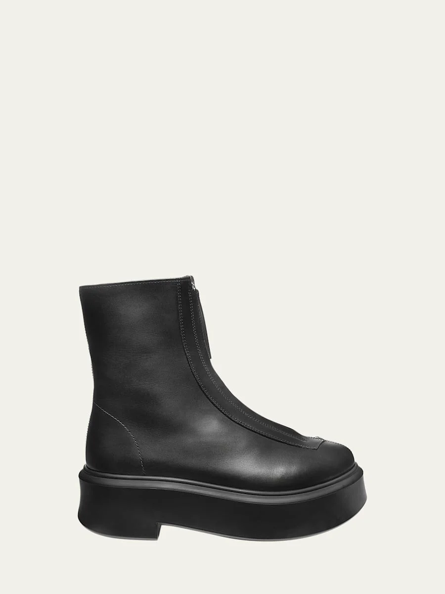 Zipped Combat Boots - 1