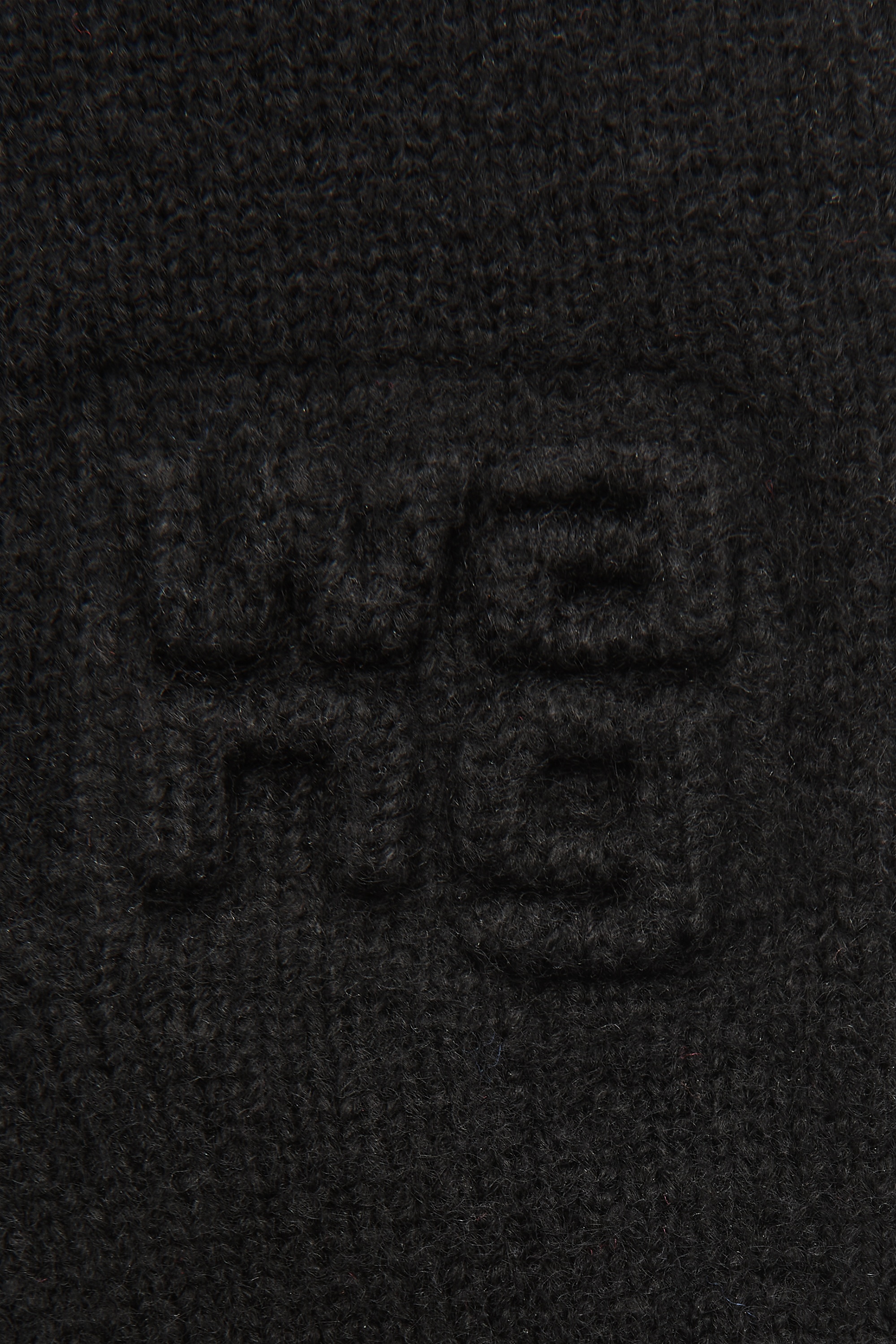 embossed logo gloves in stretch wool - 3