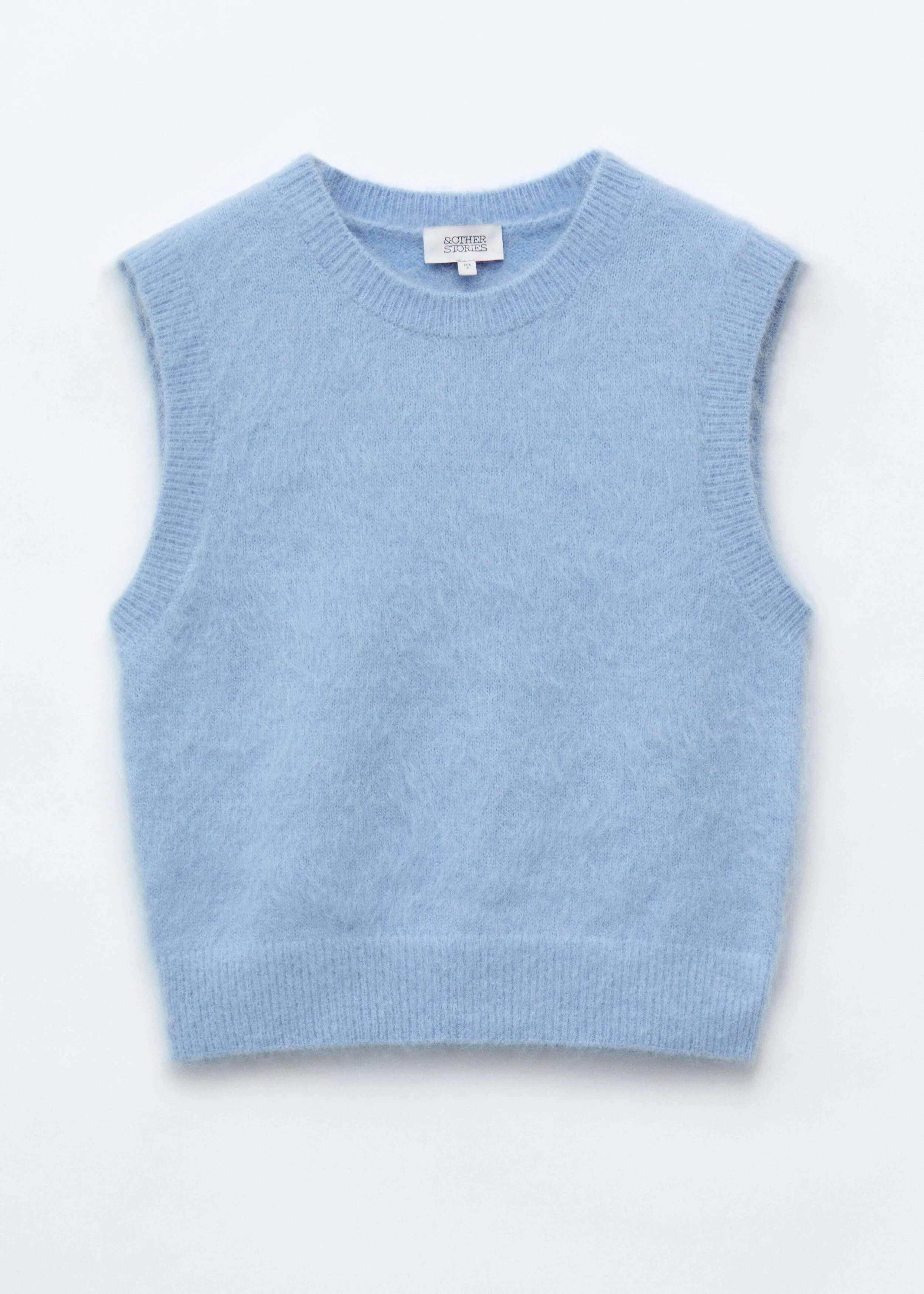 Knitted Mohair-Blend Vest - 1