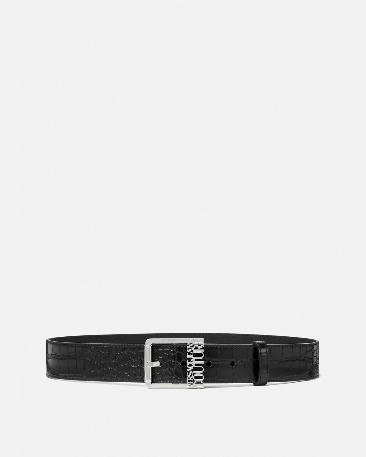 Croc-Effect Logo Belt - 1