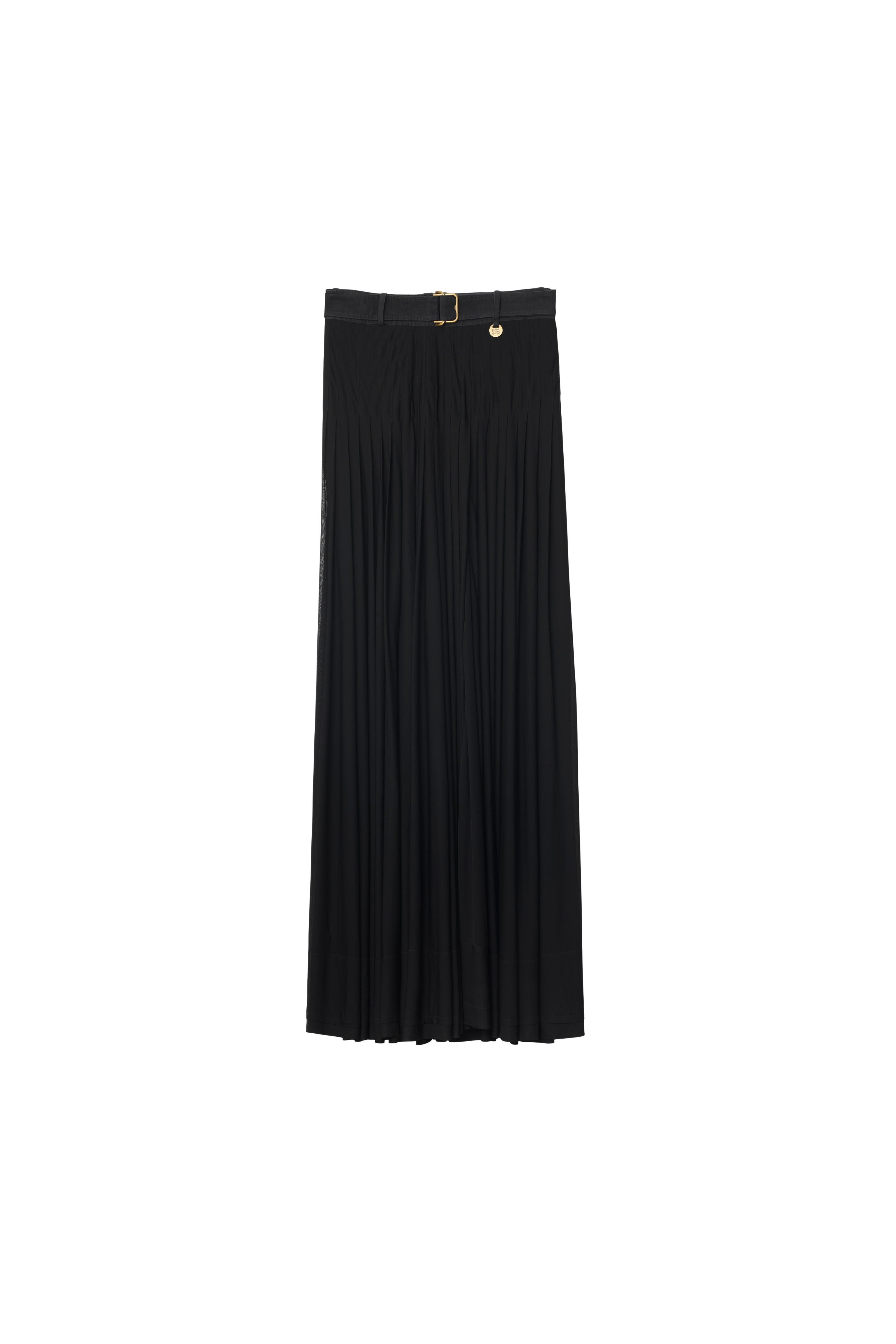 burberry Pleated Crepe Jersey Maxi Skirt in Black at Nordstrom - 5
