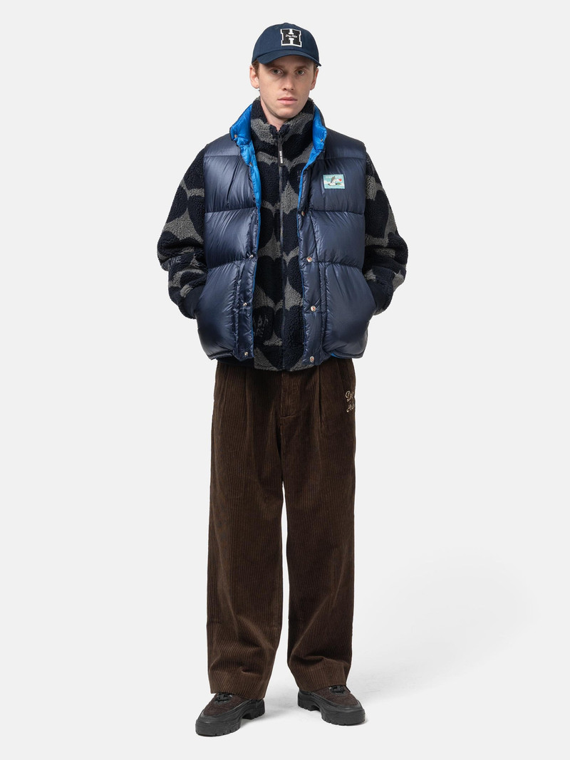 Human Made Reversible Down Vest Navy outlook