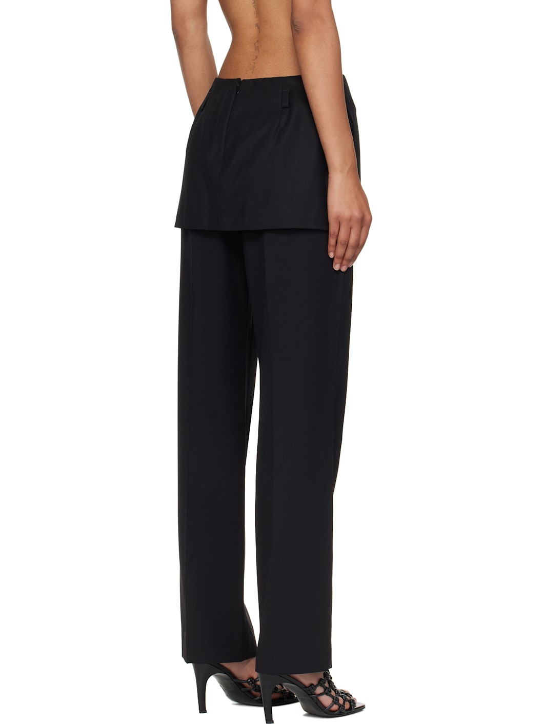 Black Skirt Trousers - 3