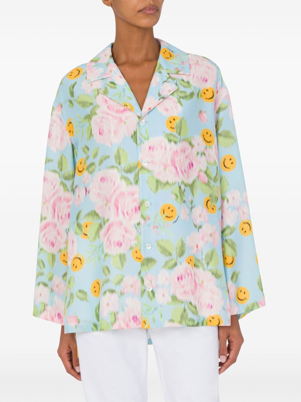 floral-print shirt - 2
