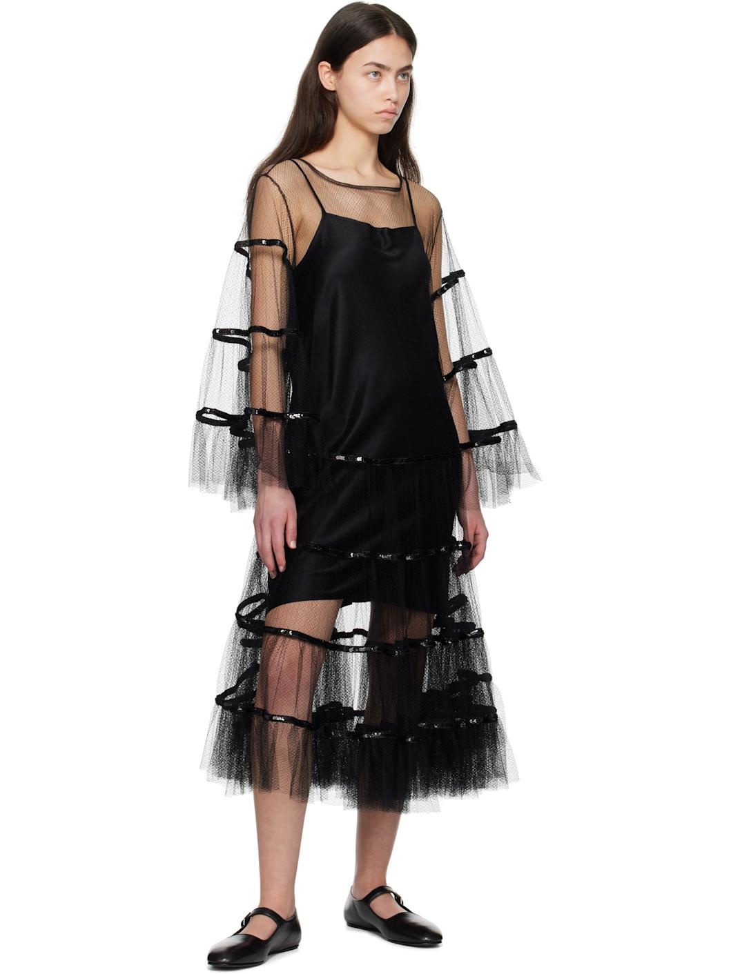 Black Swan Midi Dress - 4