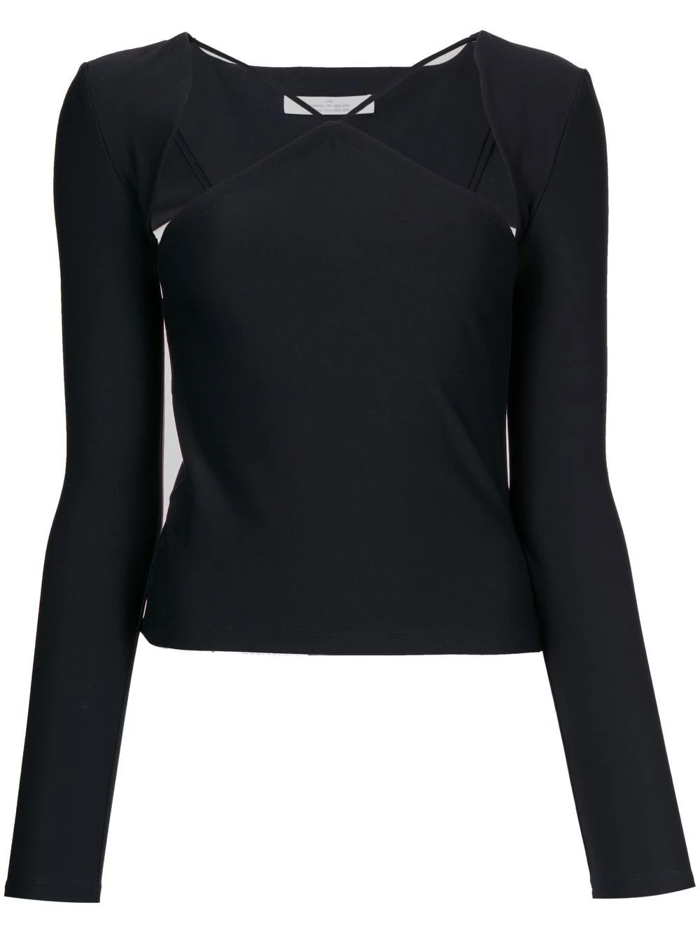 cut-out detail long-sleeve T-shirt - 1