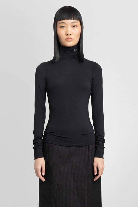 Raf Simons Raf simons x smiley women's black turtleneck with