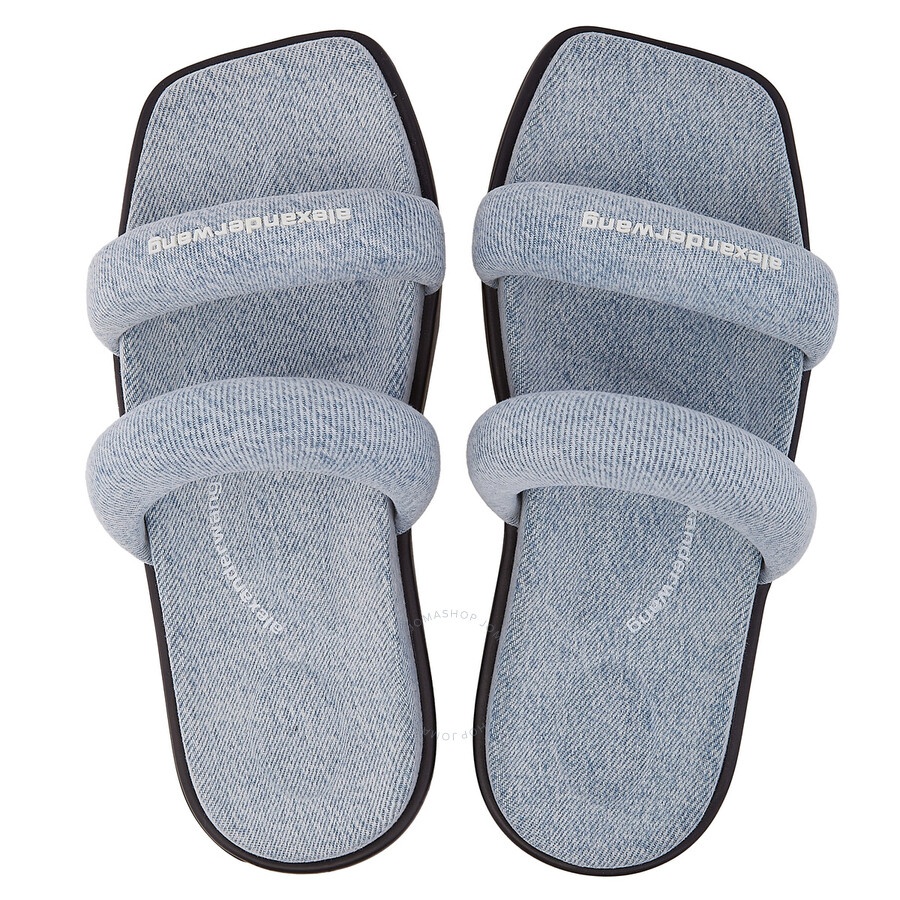 T by Alexander Wang Jay Denim Flatform Sandals - 3