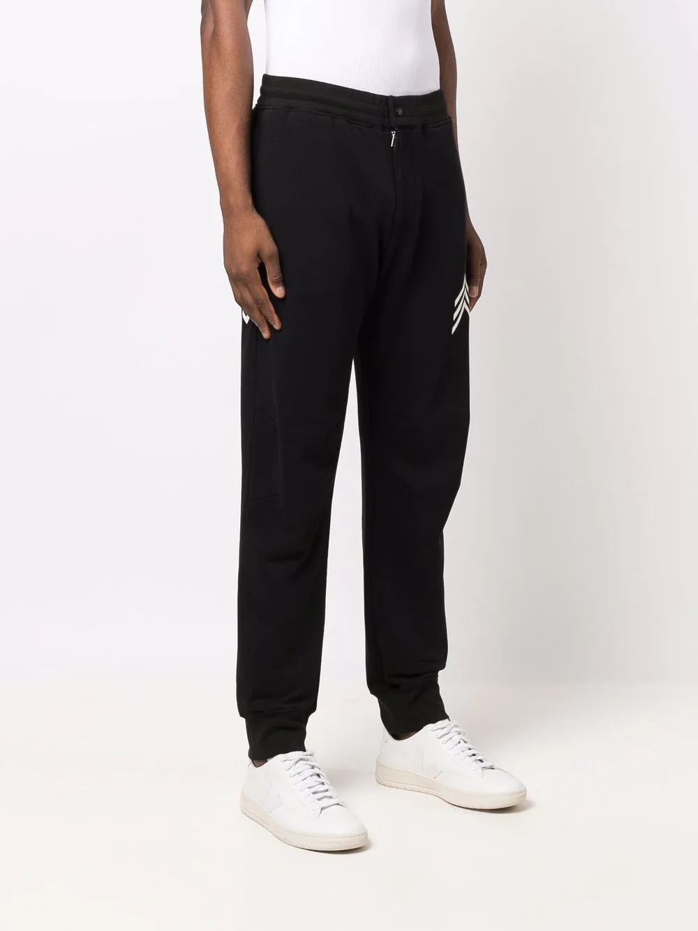 zigzag jersey joggers - 3