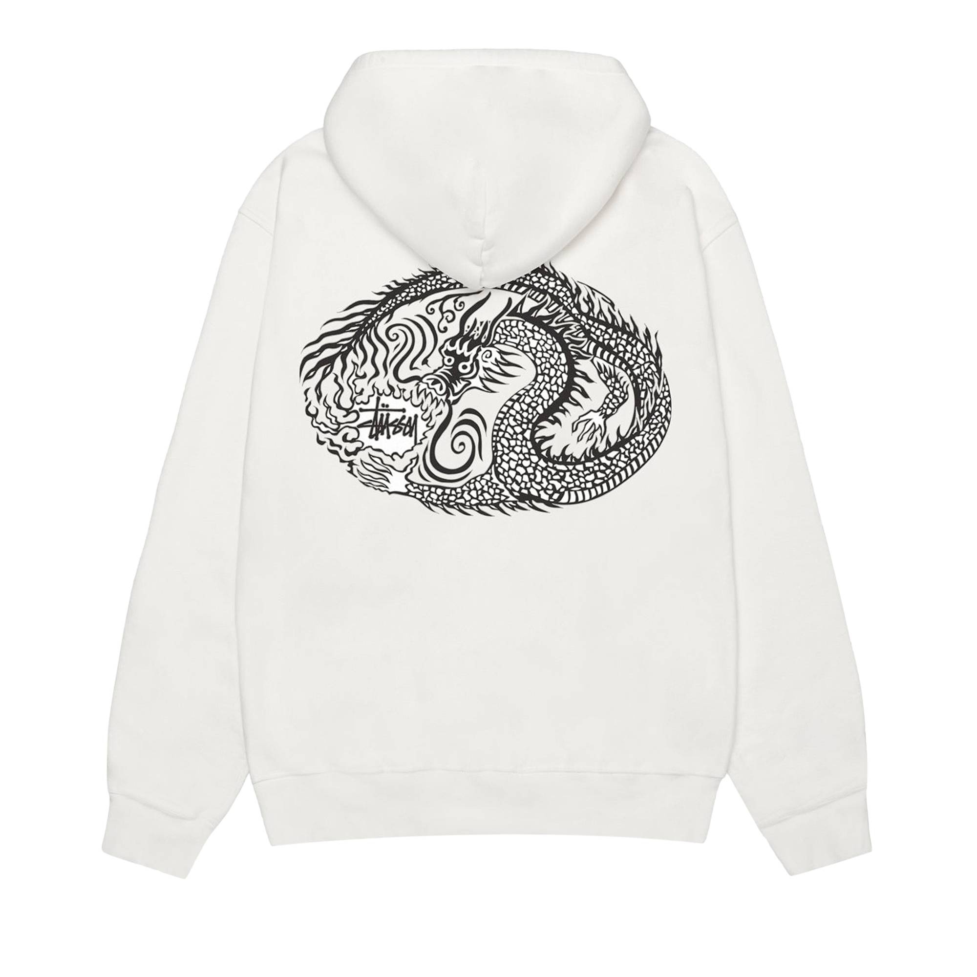 Stüssy Stussy Pigment Dyed Mosaic Dragon Hoodie 'Natural' | REVERSIBLE
