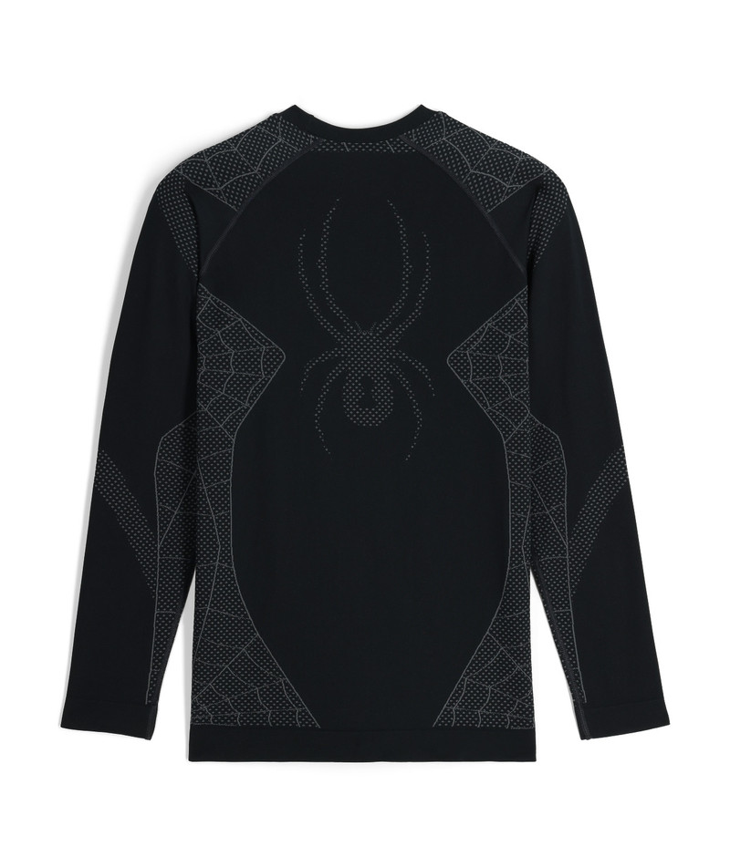 SPYDER Mens Momentum Baselayer Top - Black outlook