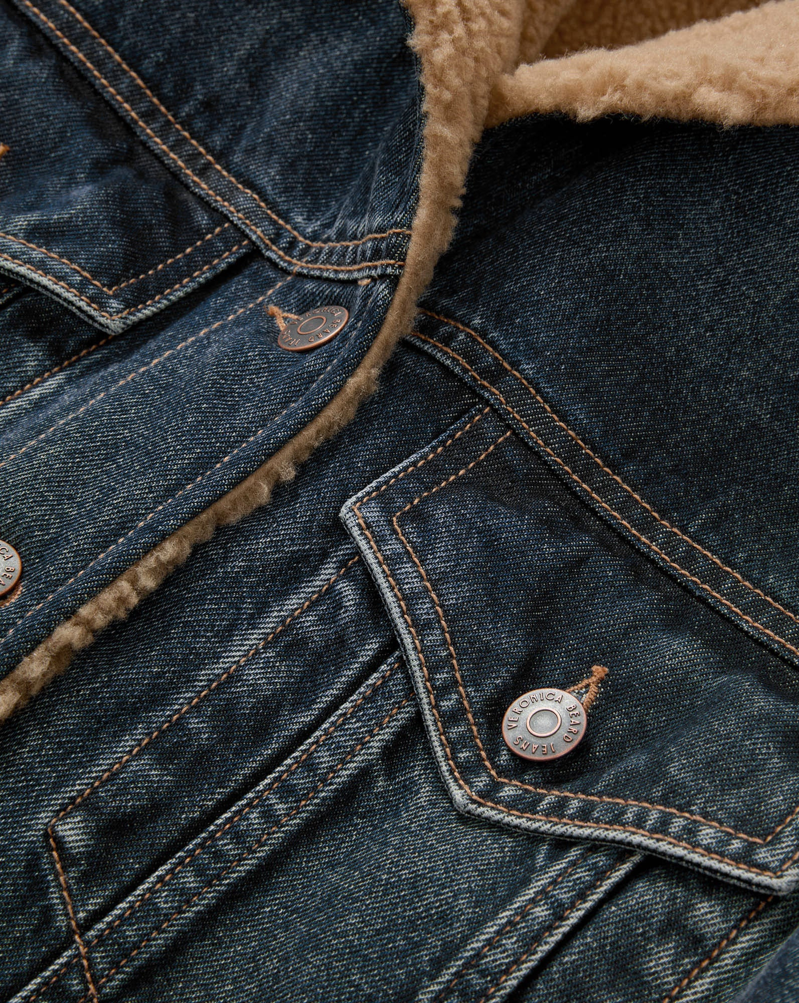 DONNA SHERPA DENIM JACKET - 4