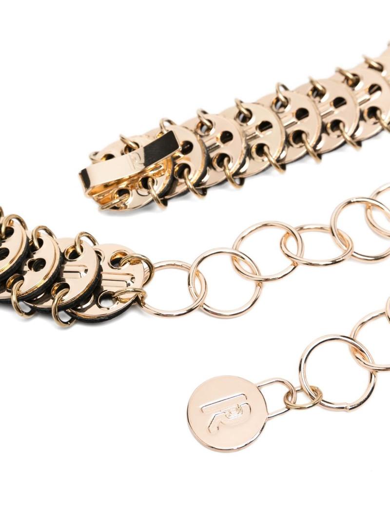 rabanne coin-link belt outlook