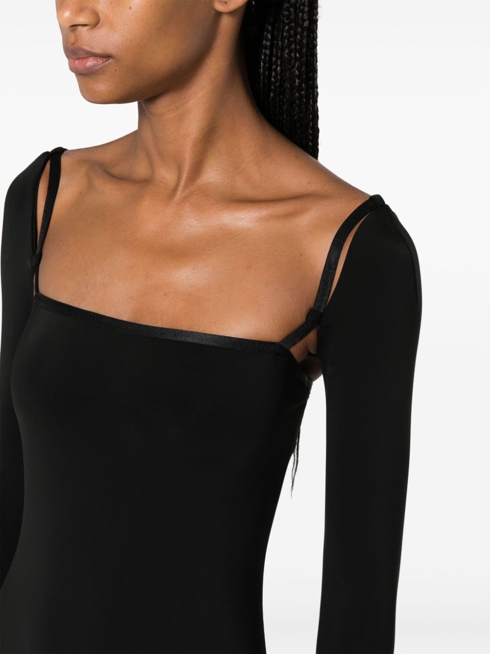 cut-out stretch-jersey minidress - 5